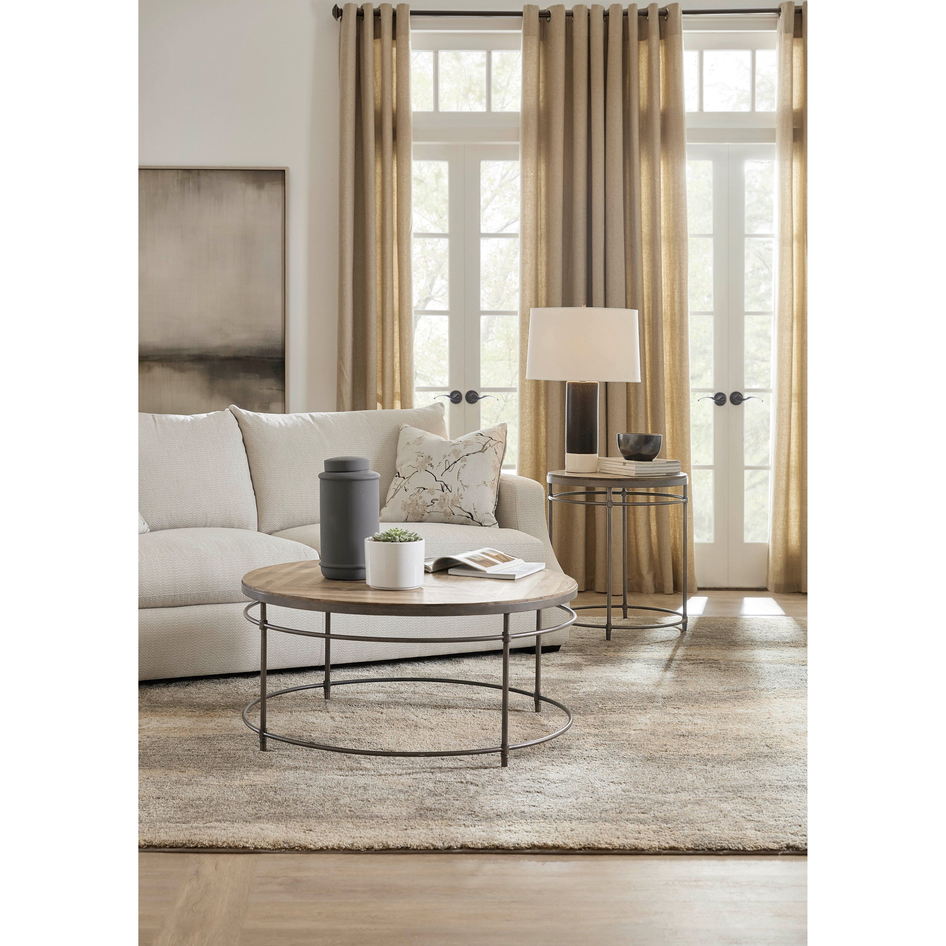 Hooker round shop coffee table